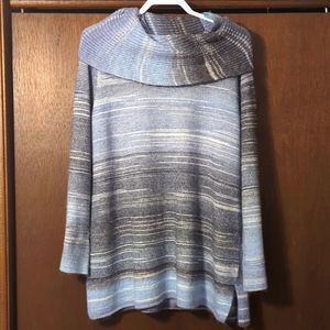 Sweater, cowl neck,  long sleeve. Soft to touch.